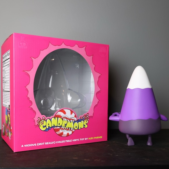 ALEX PARDEE CANDEMON CORNELIUS PURPLE GRIMACING EDITION - Picture 4 of 4